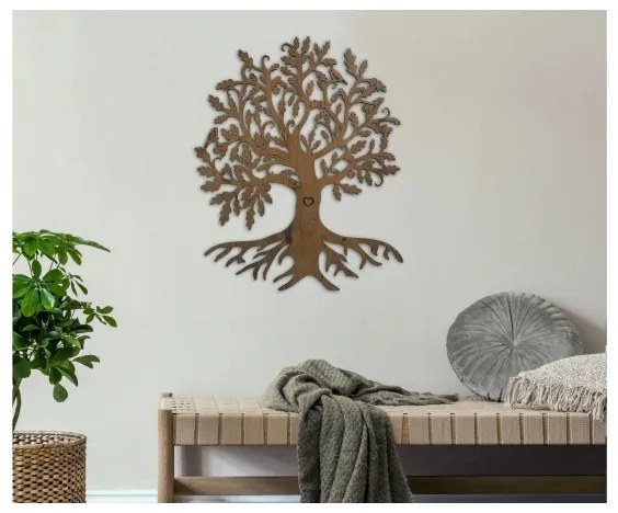 Li-Go 5739/DUB2 - Decorațiune LED reglabilă pentru perete LED/10W/230V 68x80 cm stejar