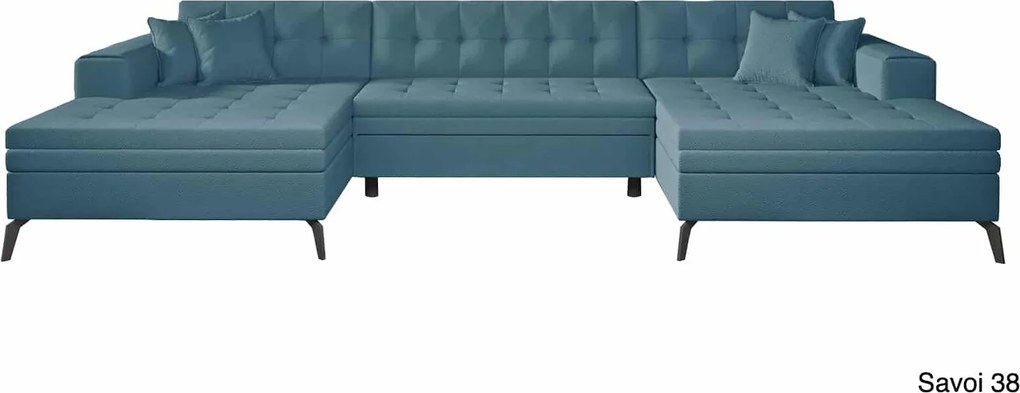 Colțar lemn masiv Formă U Extensibil Verti 350x170cm Personalizabil - Lukso 10
