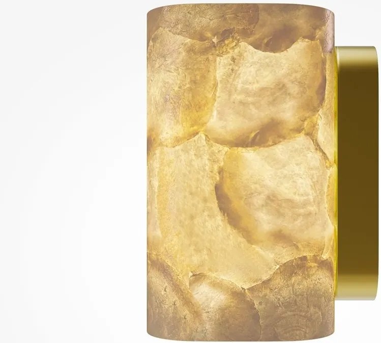 Aplica de perete Maris din metal auriu si scoica Capiz