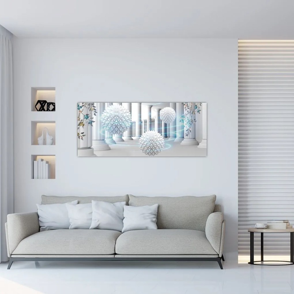 Tablou abstract în stil antic (120x50 cm)