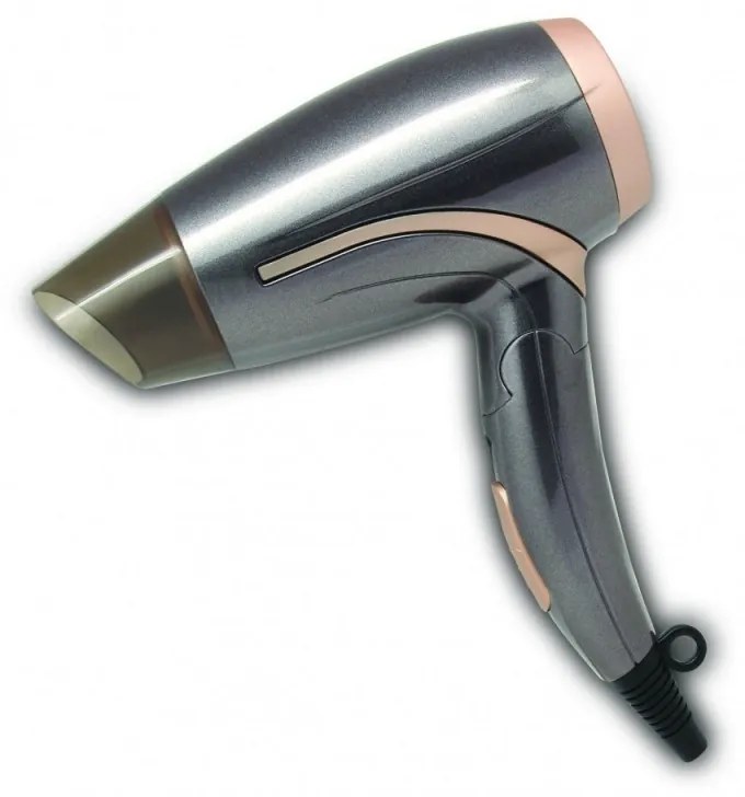 Uscator de par Rosberg R51100H, 1400W, Pliabil, 2 viteze, Concentrator, Gri