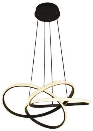 Lustră LED dimabilă suspendată pe cablu, 95W/230V, 3000-6500K, Ø57 cm + telecomandă