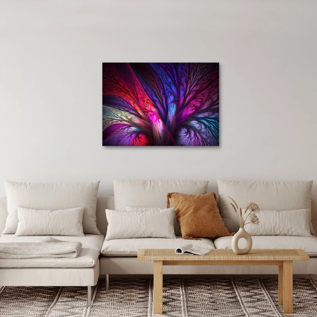 Tabloul abstract cu copacul (70x50 cm)