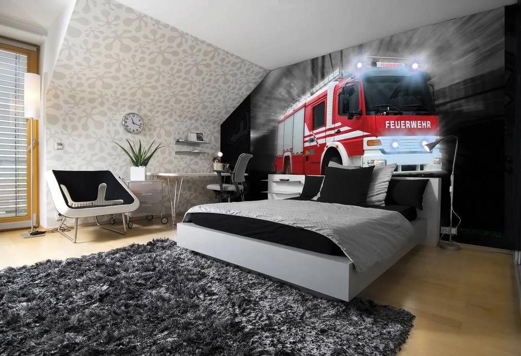 Fototapet - Mașina pompierilor (152,5x104 cm), în 8 de alte dimensiuni noi