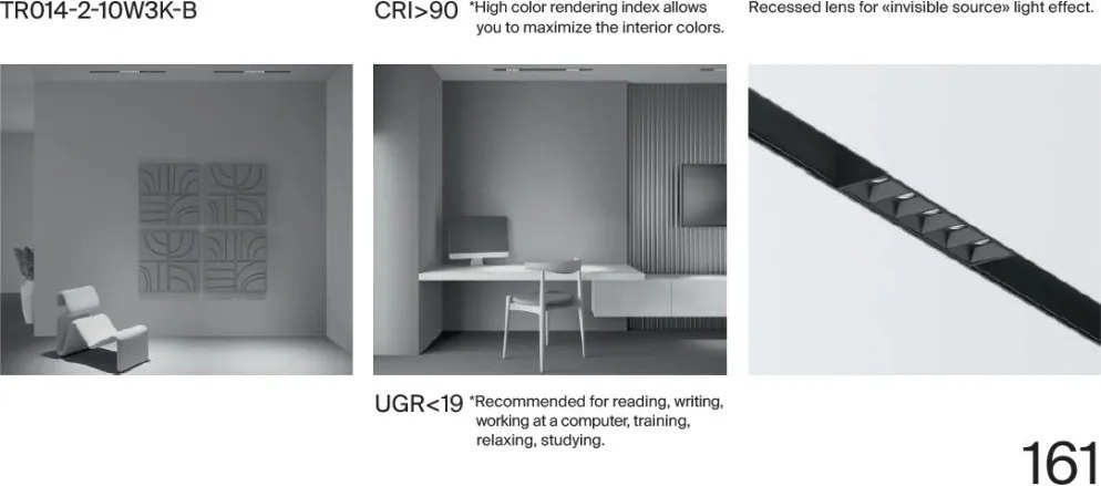 Modul LED, accesoriu pentru sina magnetica S35, Points negru