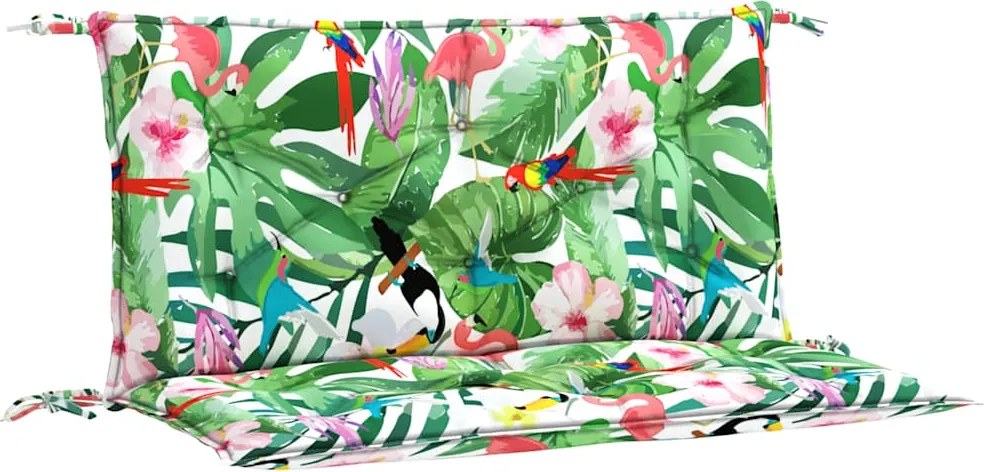 vidaXL Perne bancă de grădină 2 buc. multicolor 100x50x7 cm textil