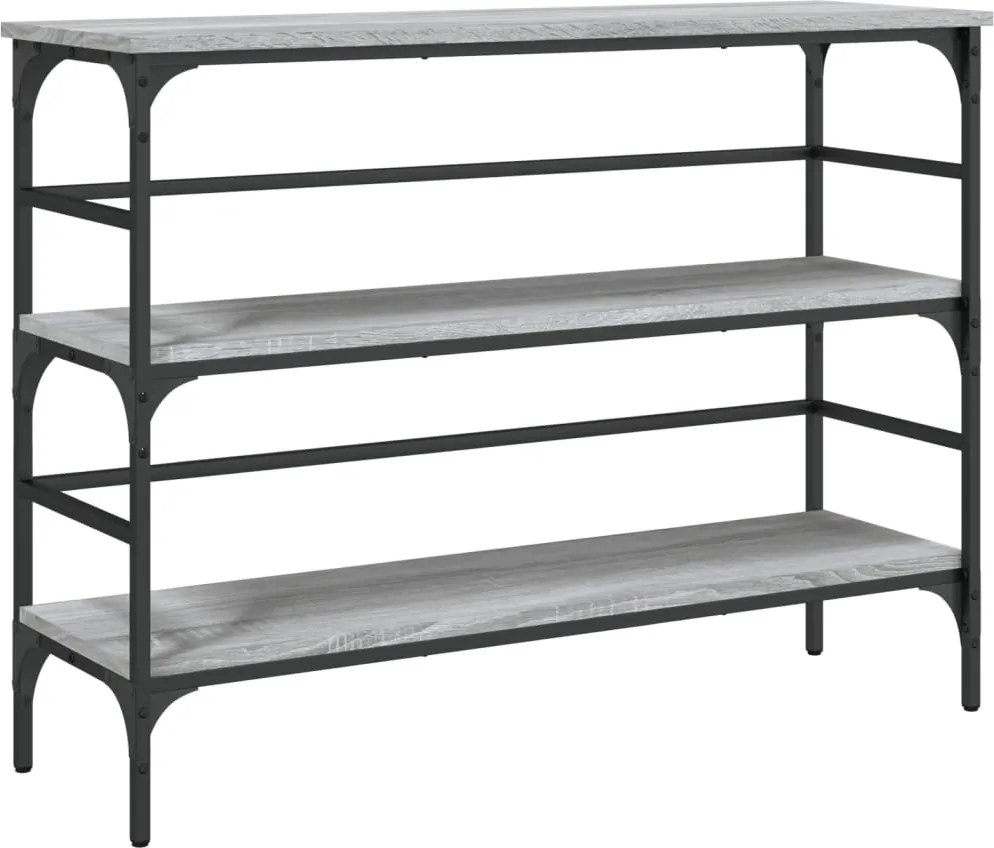 vidaXL Măsuță consolă, gri sonoma, 100x32x75 cm, lemn prelucrat