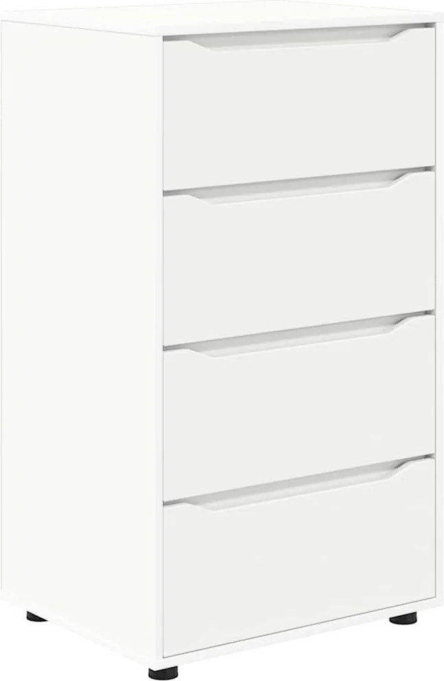 vidaXL Dulapuri de depozitare 2 pcs Alb 60 x 48 x 105 cm Lemn compozit