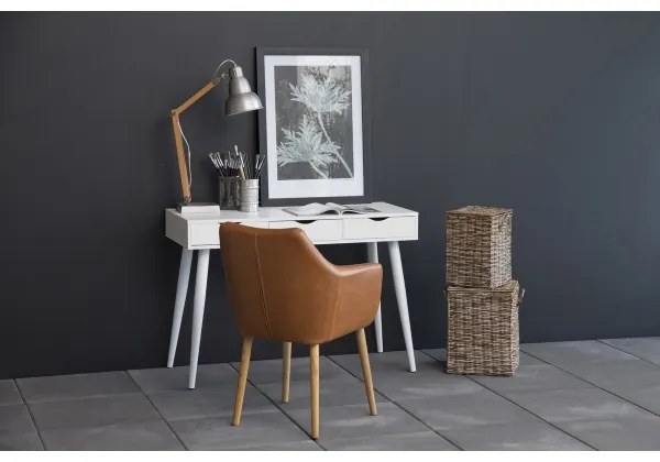 Birou cu sertare ADIS alb