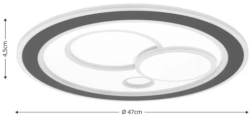 Plafonieră LED dimabilă Brilagi MODERN LED/89W/230V 2700-6500K + telecomandă
