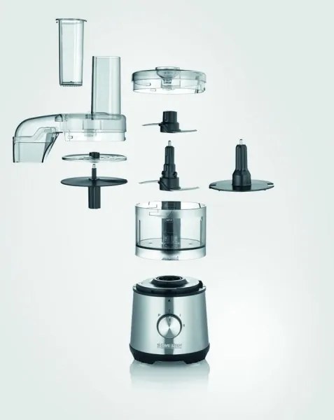 Severin KM 3865 - Tocător de alimente 400 W/230 V inox/negru