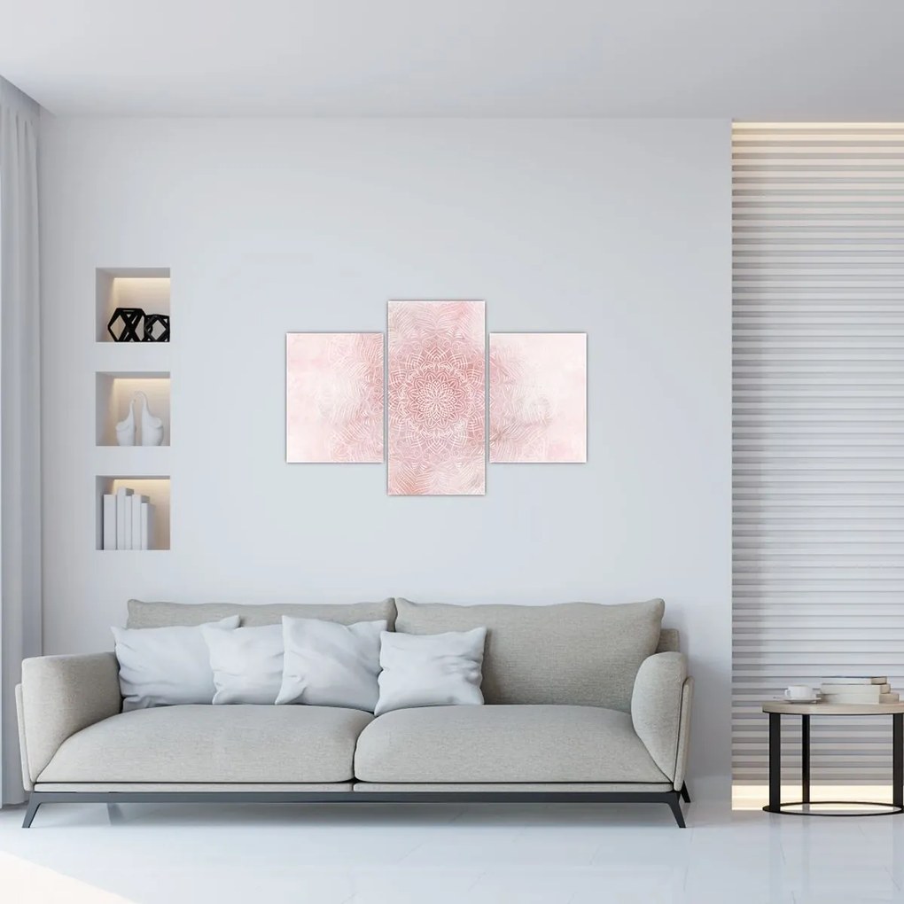 Tablou - Mandala roz (90x60 cm)