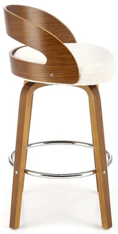 Scaun de bar H110 crem/nuc
