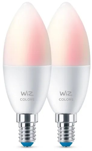 SET 2x bec LED RGBW dimabil WiZ C37 E14/4,9W/230V 2200-6500K Wi-Fi