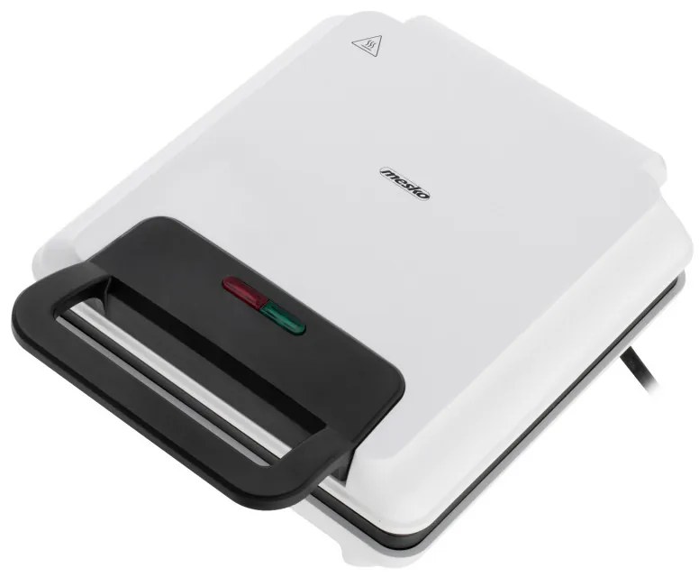 Mesko MS 3091, 1800W, Acoperire antiaderentă, 2 plăci, Picioare antiderapante, alb