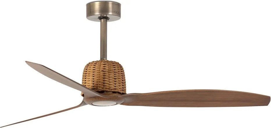 Ventilator aplicat tavan cu telecomanda WEAVER M Old gold/walnut