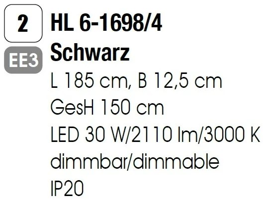 Lustra LED dimabila cu 4 surse de lumina SNOWBALL