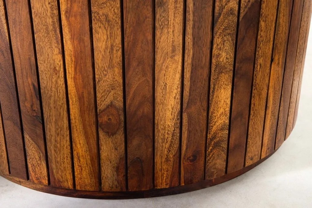 Masa rotunda TRES CHIC 140cm lemn masiv sheesham