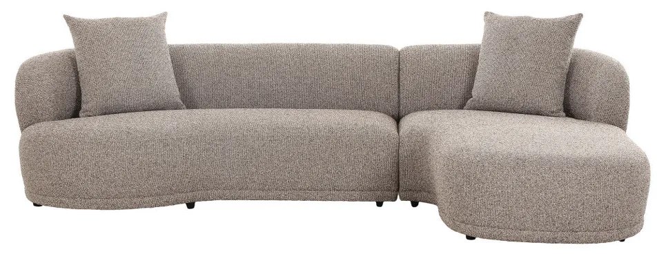 Canapea Kingston cu 2 perne, orientată spre dreapta, maro, HN1299