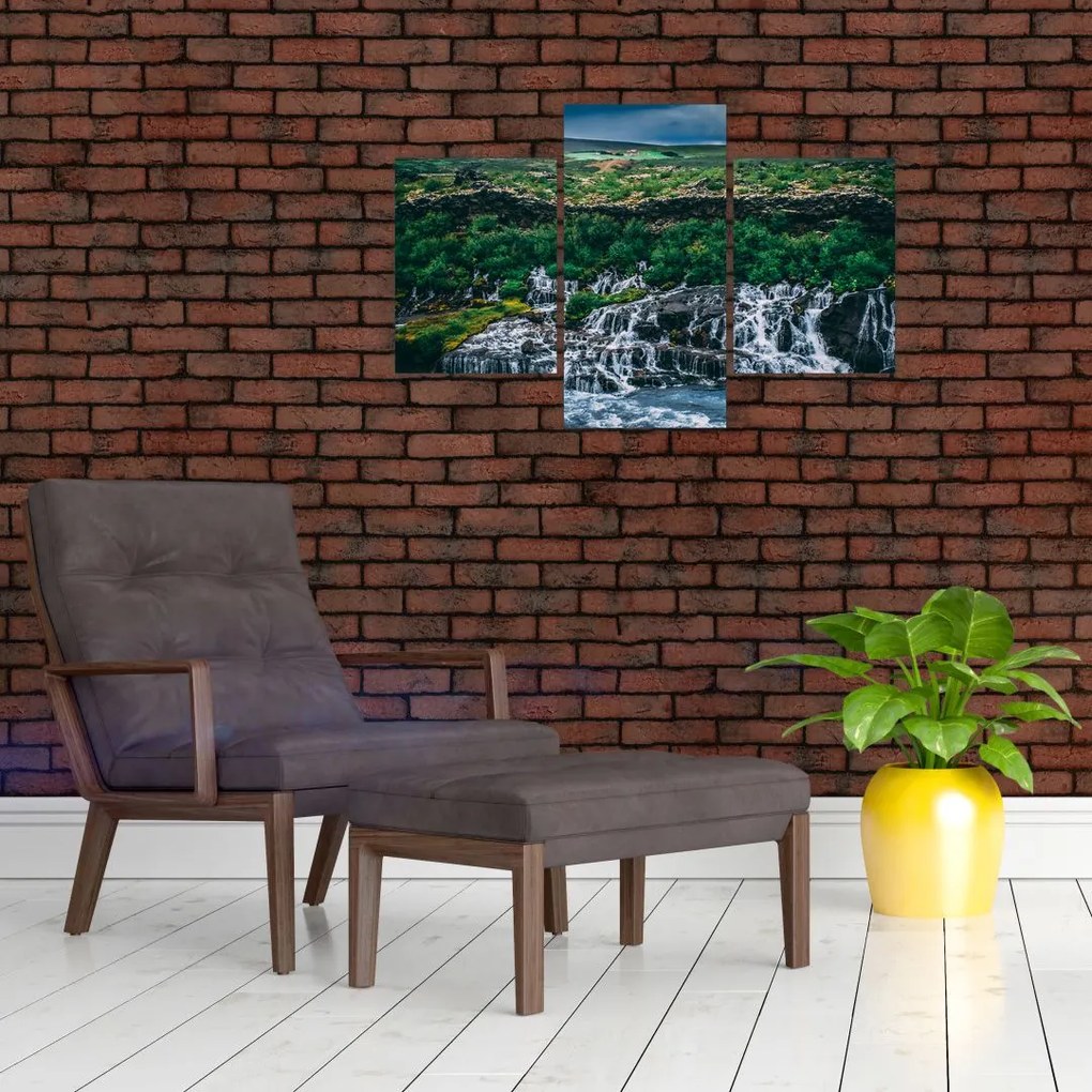 Tablou cu cascade în natură (90x60 cm)