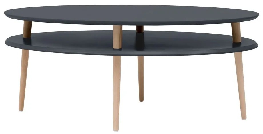 Măsuță de cafea Ragaba OVO, gri antracit