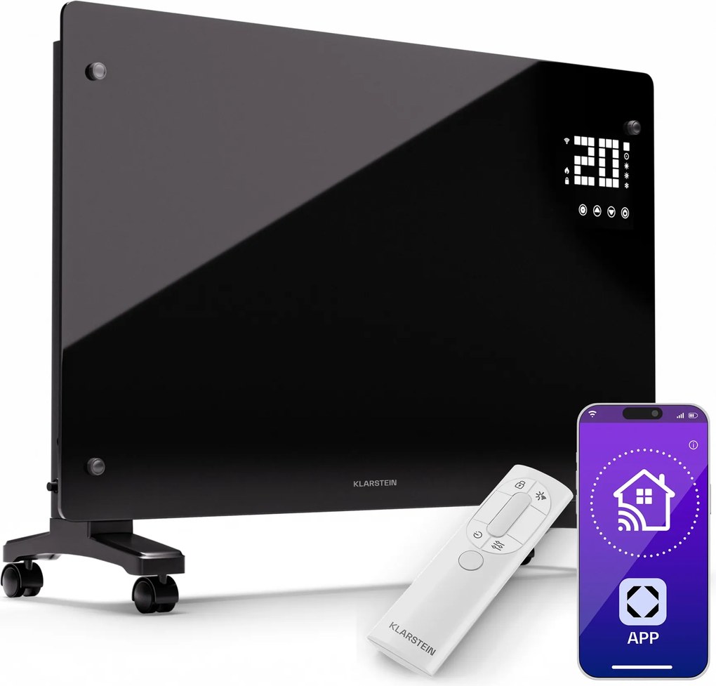 Klarstein Bornholm Smart 2500, încălzitor, 2500W, WiFi, LED, IP24