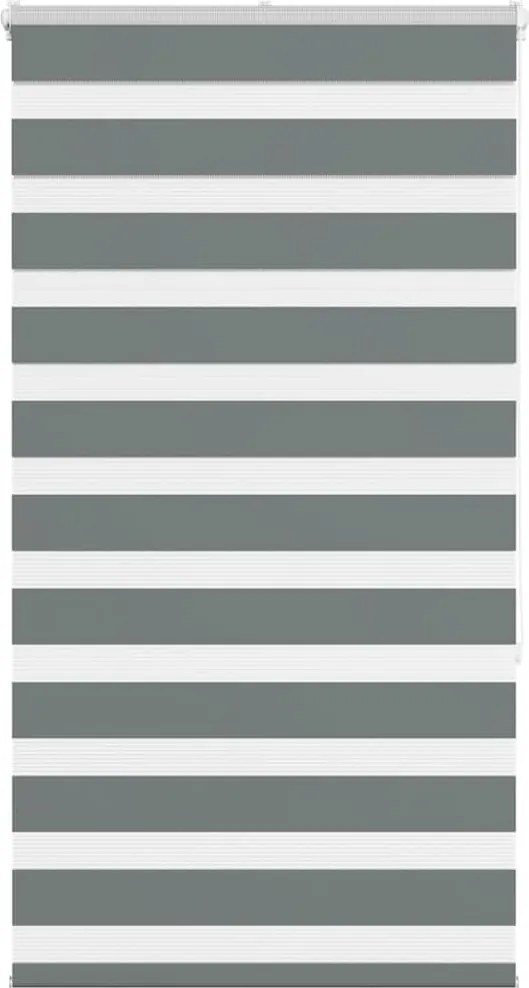 vidaXL Jaluzea tip zebra gri închis lățime țesătură 85,9 cm poliester