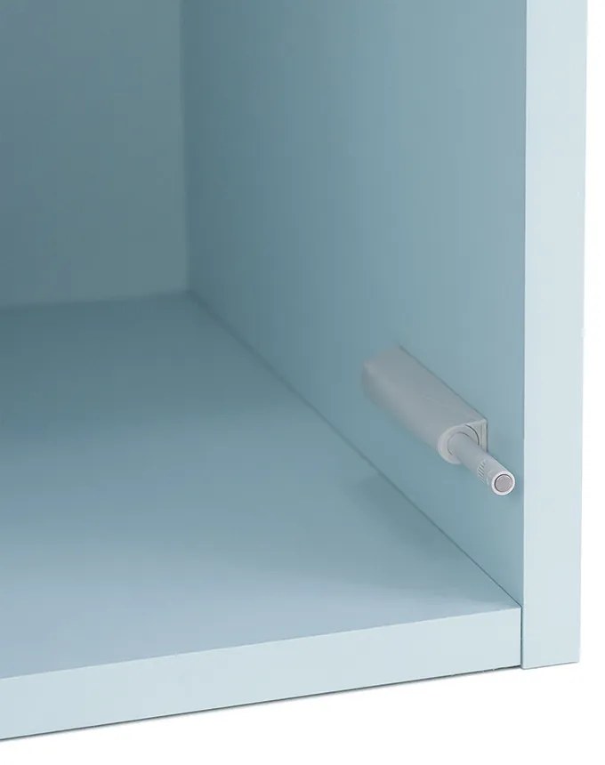 Boxie 1 ușă dulap de perete 80x40x37 cm albastru