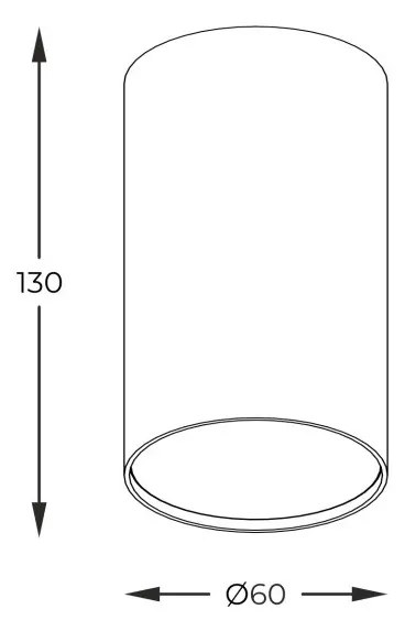 Spot lemn aplicat tavan OAK 6cm