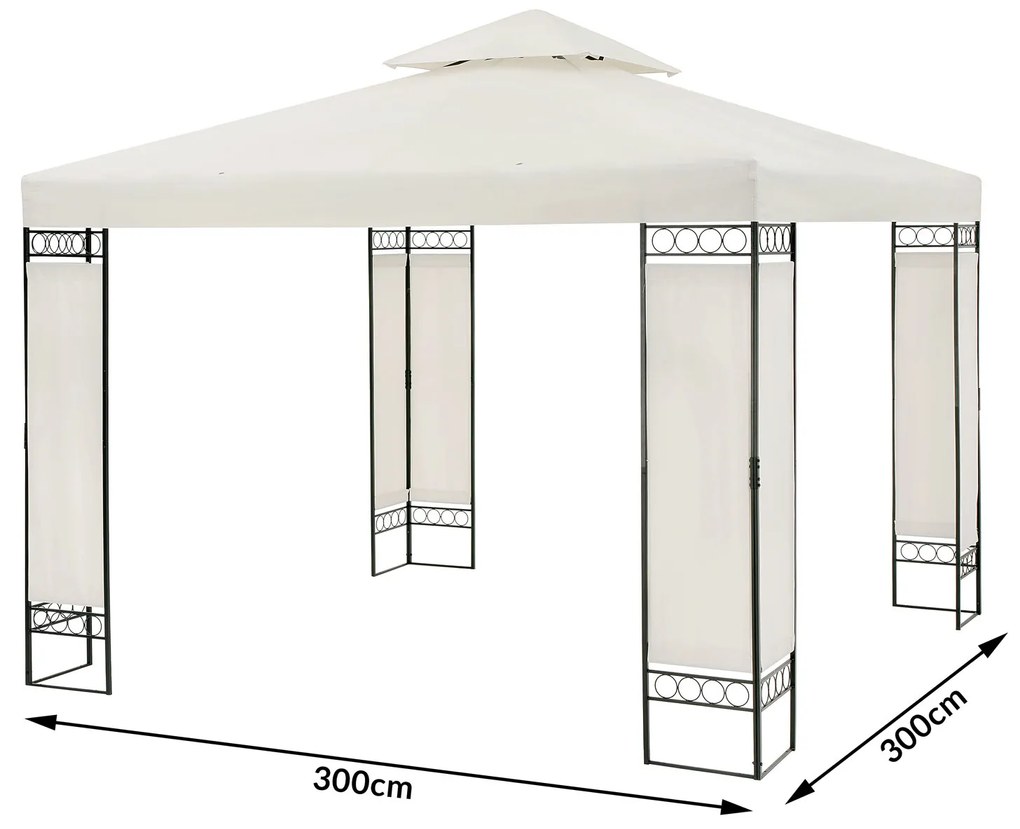 Deuba Pavilion de grădină Lorca 3x3 m - crem