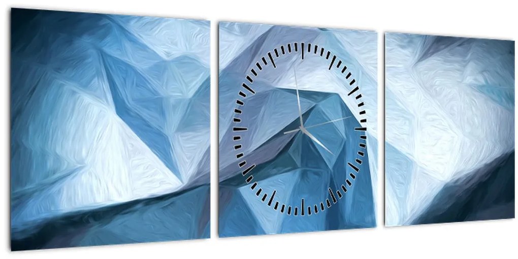 Tablou cu abstracție (cu ceas) (90x30 cm)