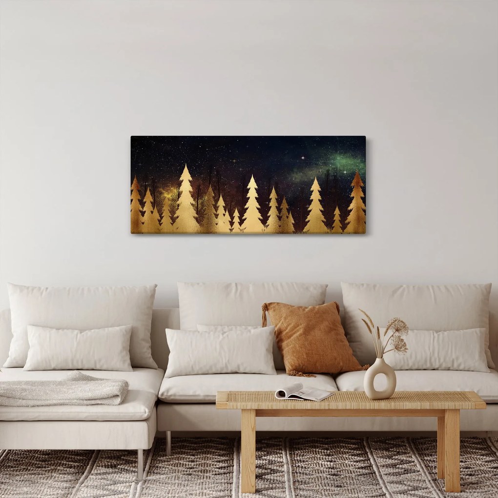 Tablou - Noapte de aur (120x50 cm)