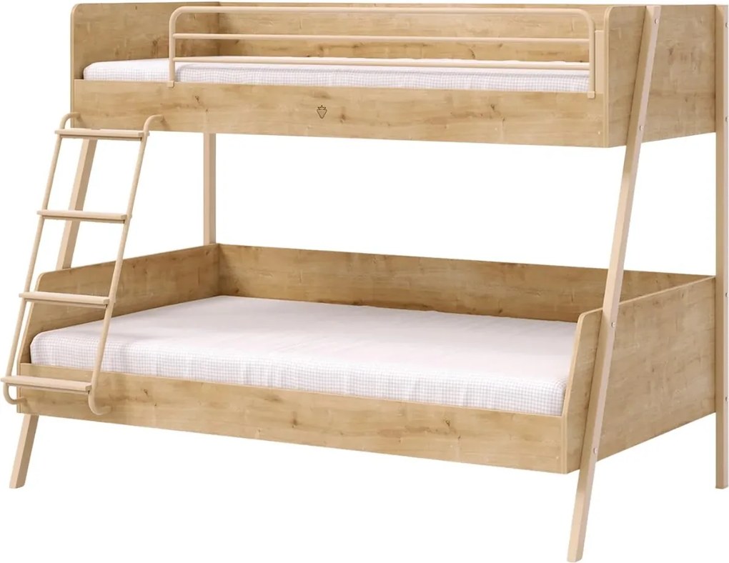 Pat etajat pentru camera copii, Colectia Mocha (90x 200-120x200 cm)