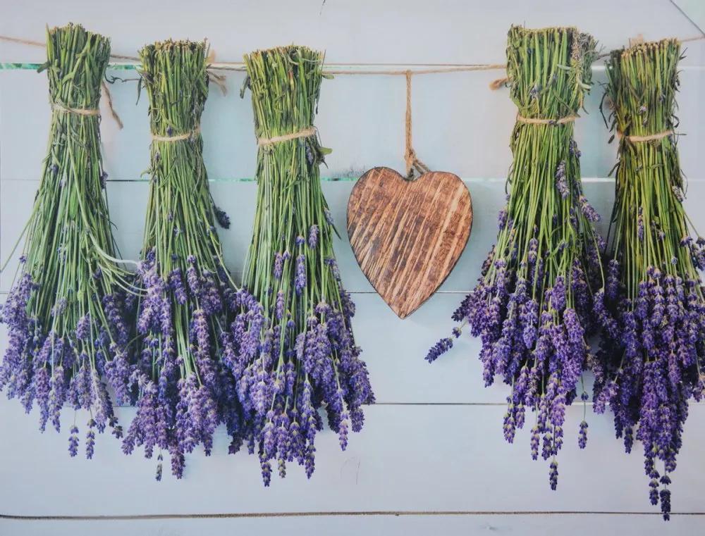 Falc Tablou pe pânză - Lavender on a string, 75x100 cm