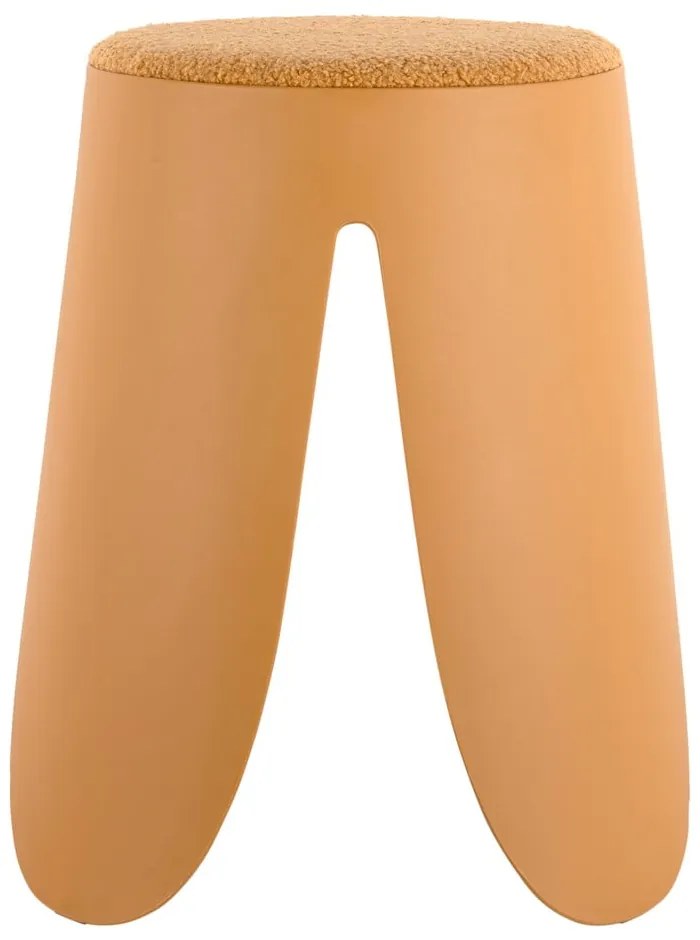 Scaun galben ocru din plastic Savor – Leitmotiv