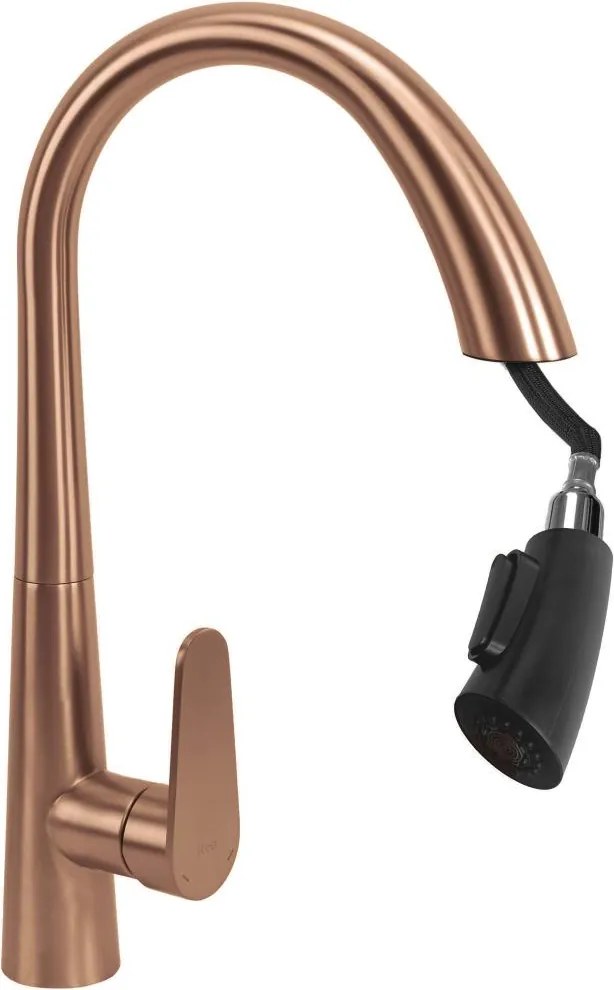 Baterie de bucatarie Rea Ross cupru periat