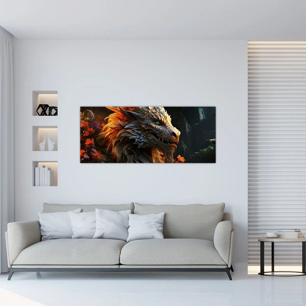Tablou - Dragon (120x50 cm)
