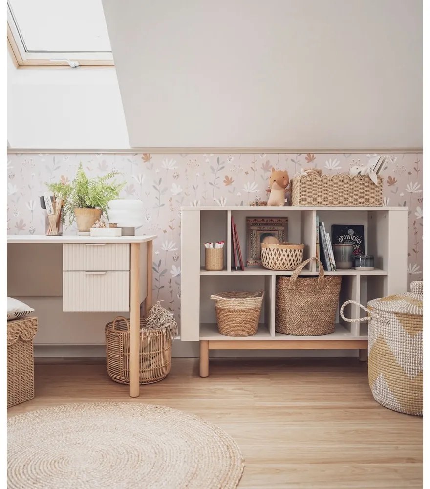 Bibliotecă pentru copii bej 120x40 cm Miloo – Pinio