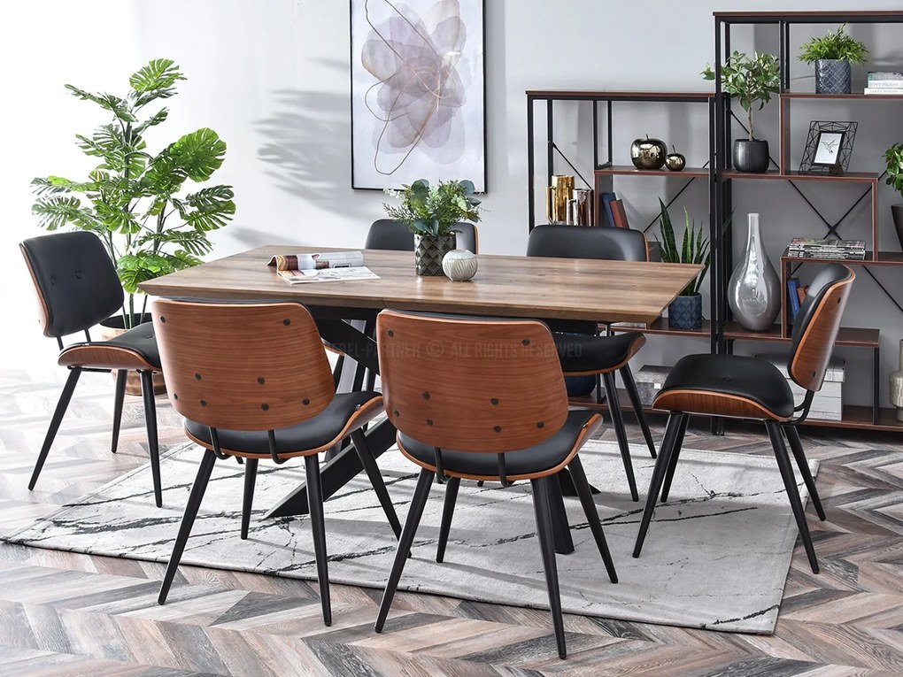 Scaun Grimo (nuc + negru). Promo -14%. 1111069