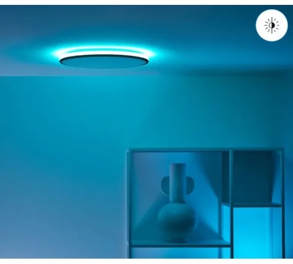WiZ - Plafonieră LED RGBW RUNE 21W 230V negru cu Wi-Fi și dimmer