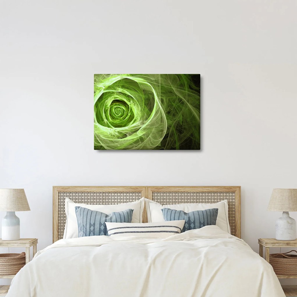 Tablou - Abstract Rose Green (70x50 cm)