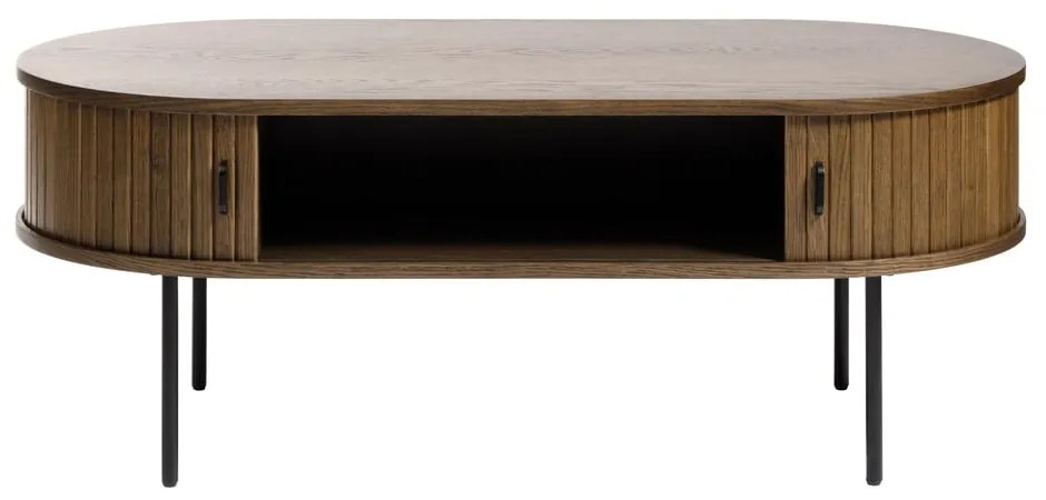 Măsuță de cafea în culoare naturală cu aspect de lemn de stejar 60x120 cm Nola – Unique Furniture