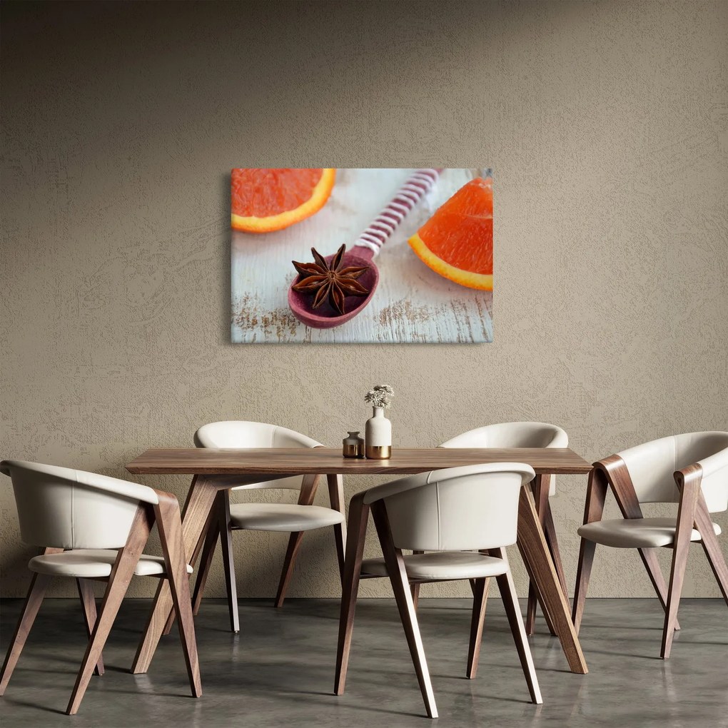 Tablou cu scorțișoară pe linguriță (90x60 cm)