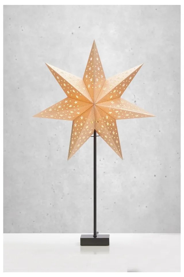 Decorațiune luminoasă aurie ø 45 cm cu model de Crăciun Solvalla – Markslöjd