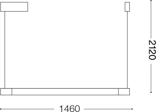 Ideal Lux - Lustră LED suspendată pe cablu YOKO LED/17W/230V CRI 90, albă