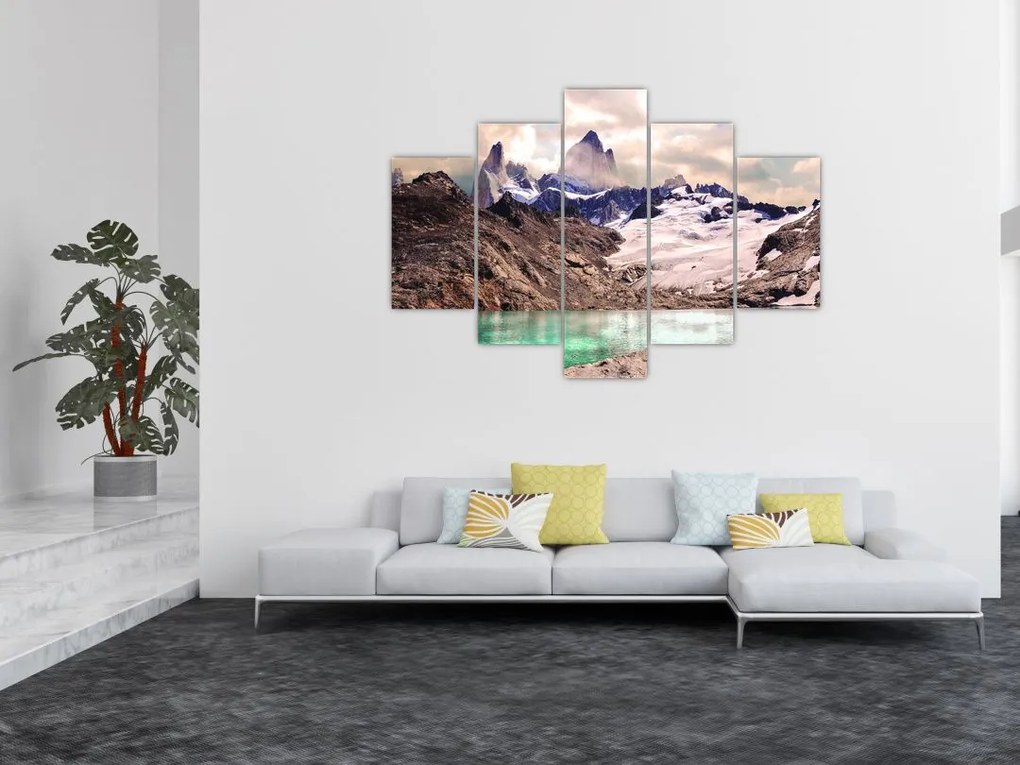 Tablou cu lac montan (150x105 cm)