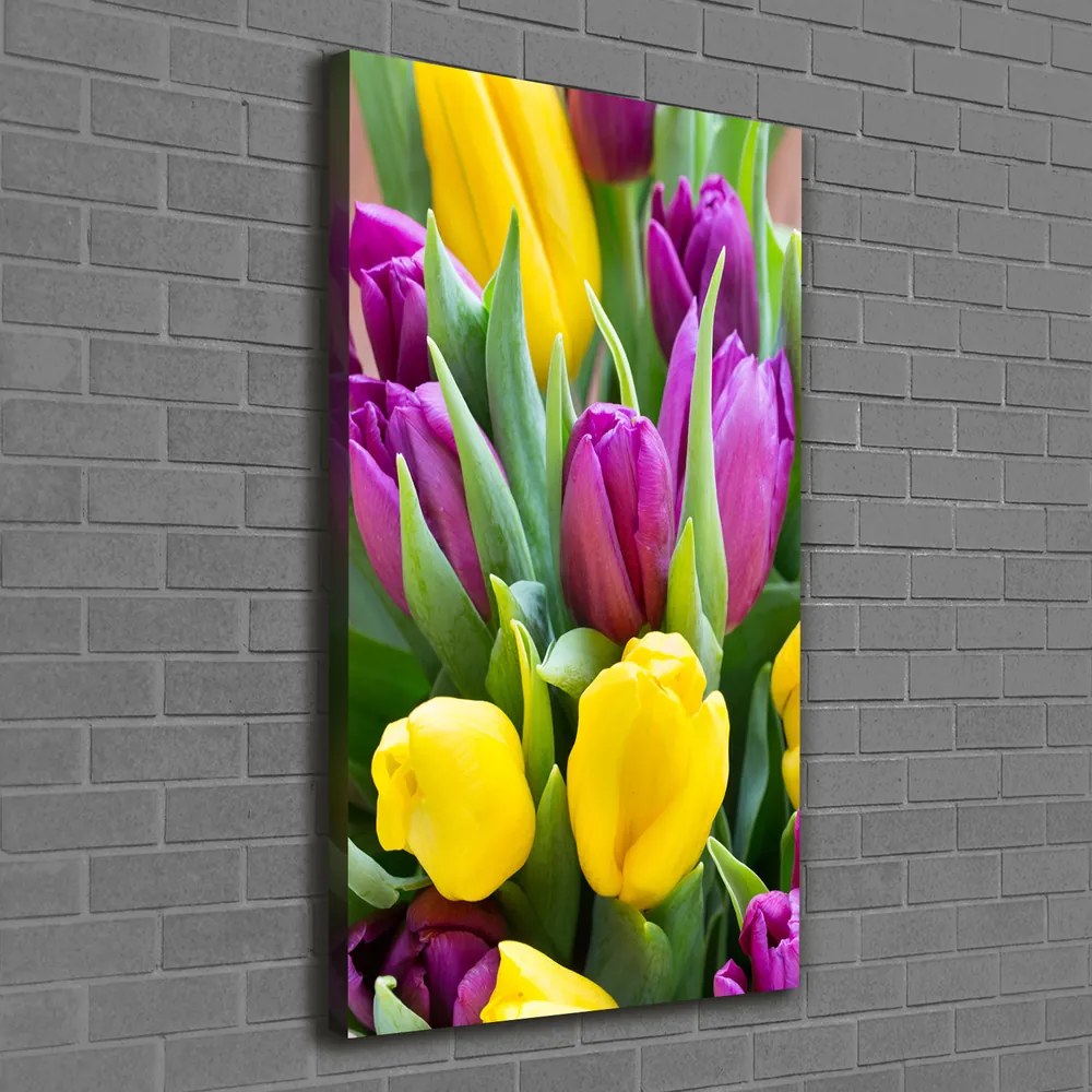 Tablou pe pânză canvas Lalele colorate