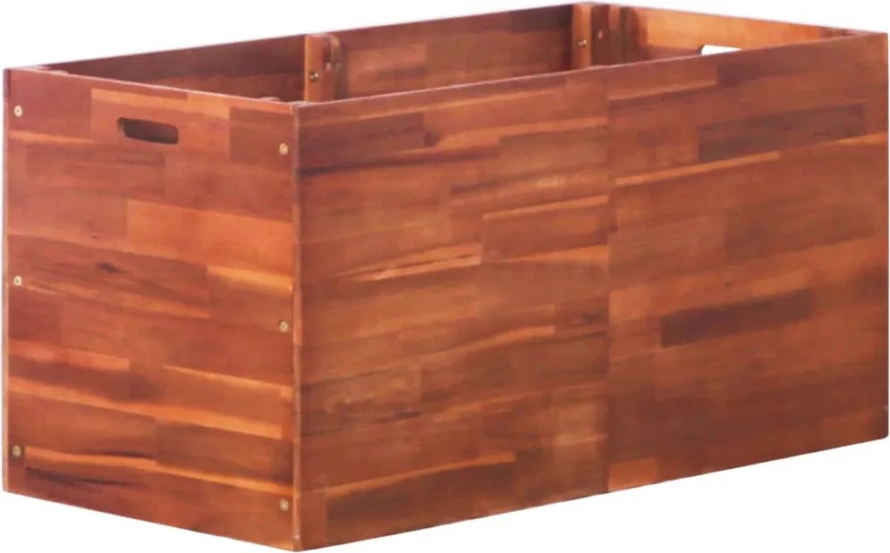 vidaXL Strat înălțat de grădină, 100 x 50 x 50 cm, lemn de acacia