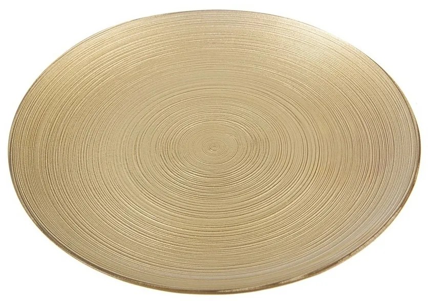 Orion Farfurie de servire din sticlă Golden,diametru 21 cm, diam. 21 cm