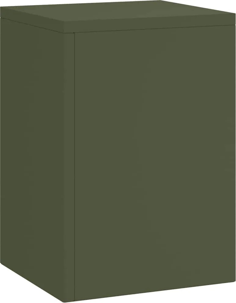 vidaXL Suport pentru plante 3 pcs Olivengrønn Oțel